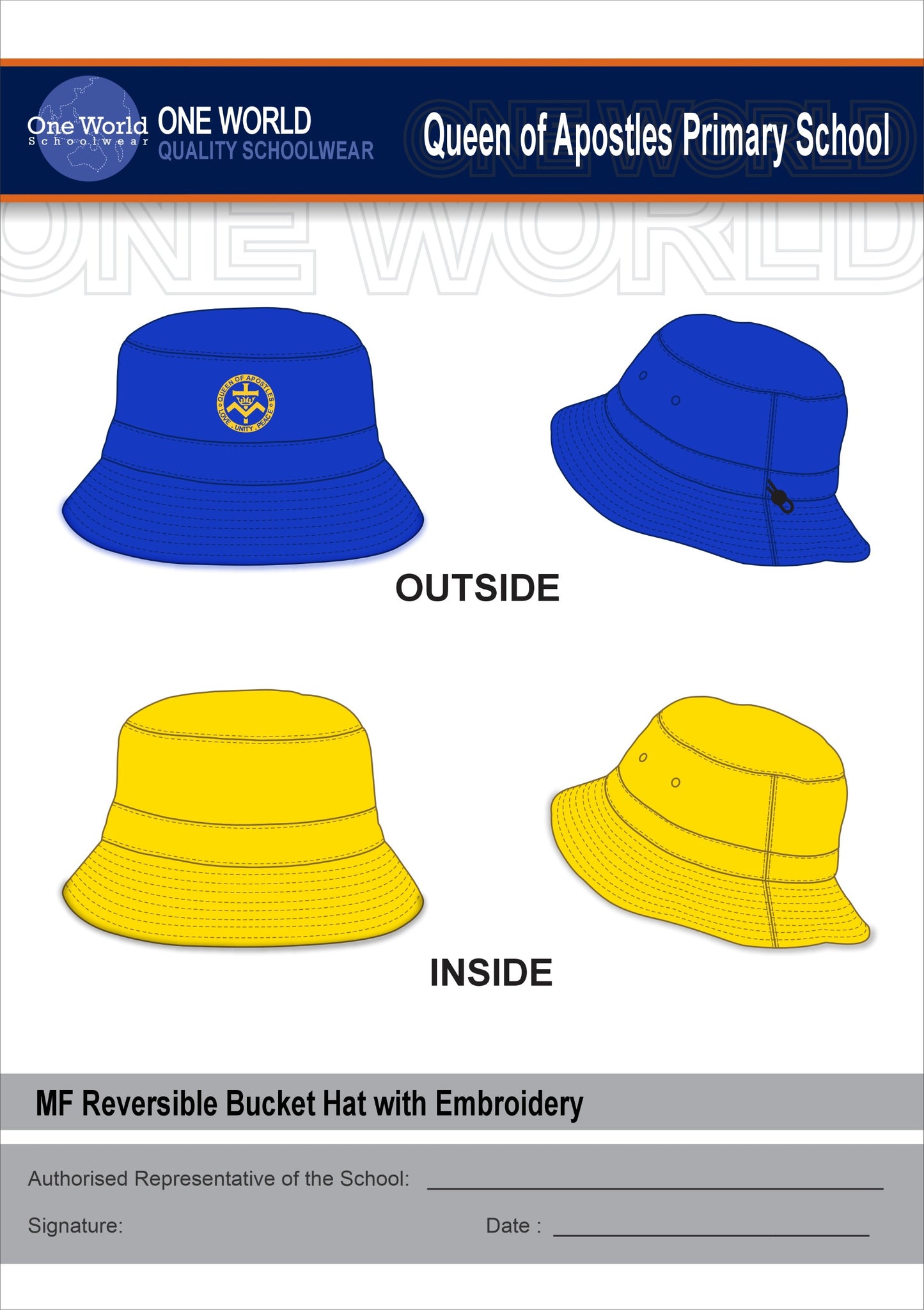 BUCKET HAT - GOLD