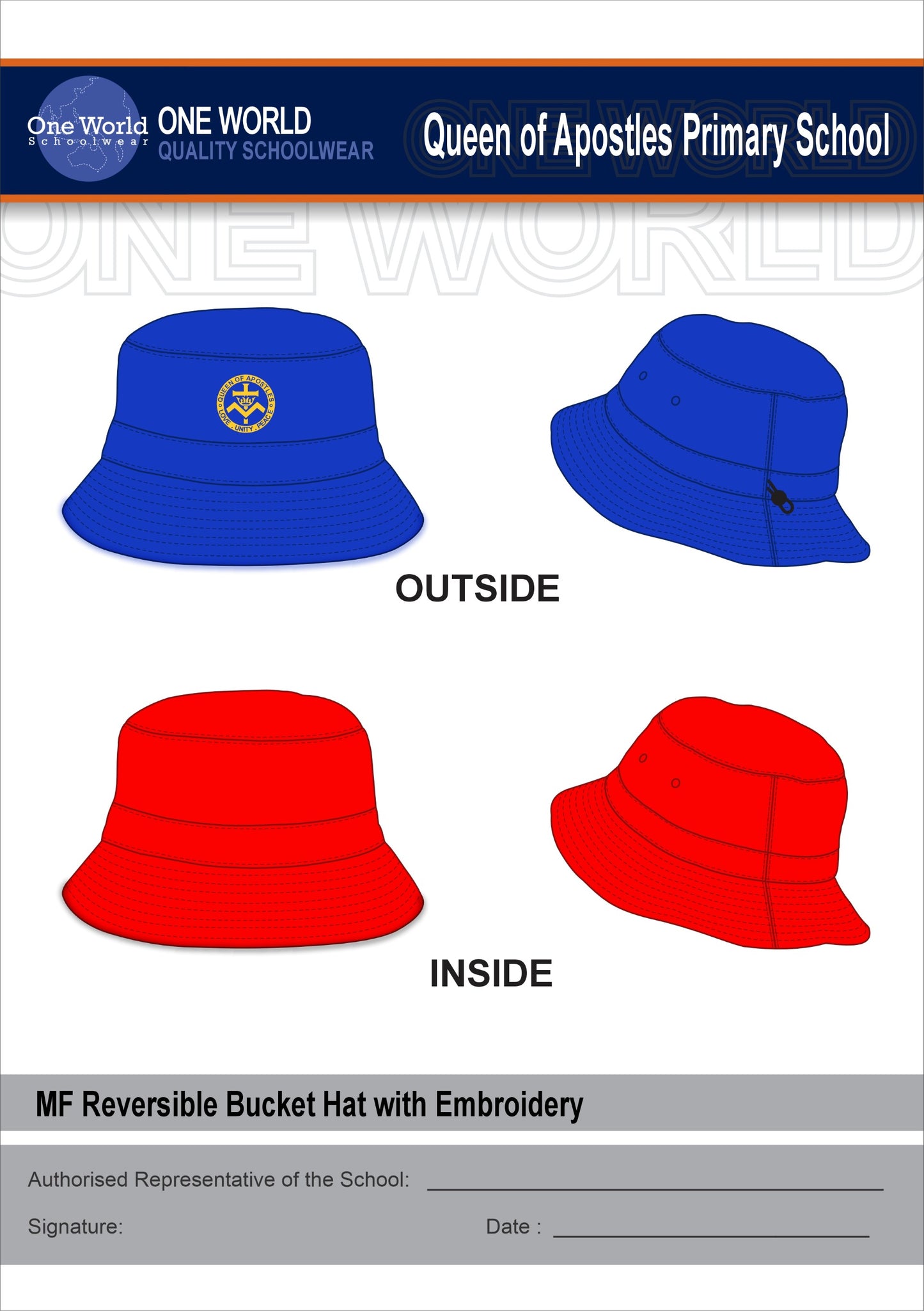 BUCKET HAT - RED