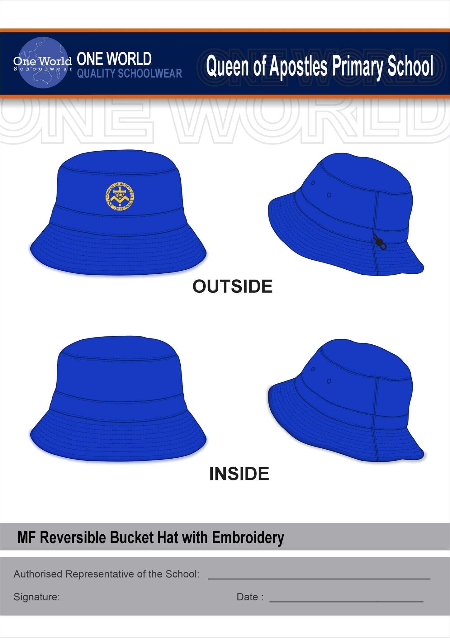 BUCKET HAT - ROYAL